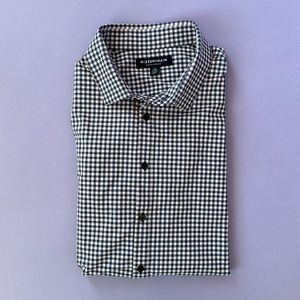 Mizzen + Main Monaco Pink and Navy Gingham Dress Shirt